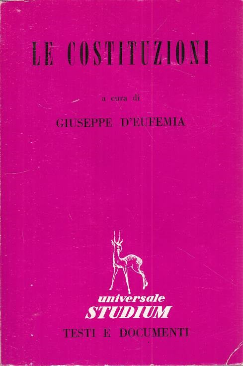 LS- LE COSTITUZIONI - D'EUFEMIA - STUDIUM - UNIVERSALE -- 1962 - B - ZTS616