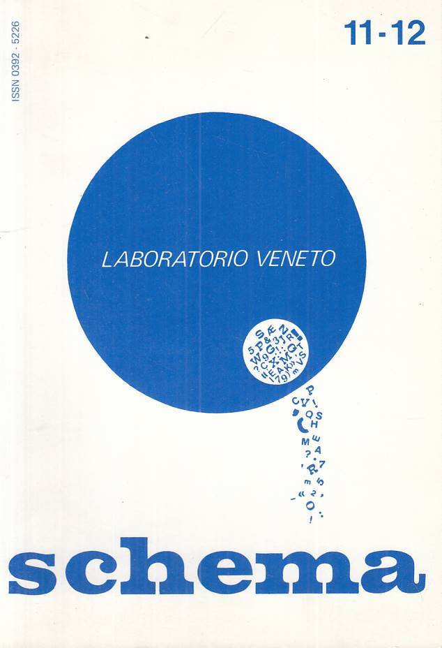 LS- SCHEMA N.11/12 LABORATORIO VENETO -- CLEUP --- 1983 - B - ZTS261