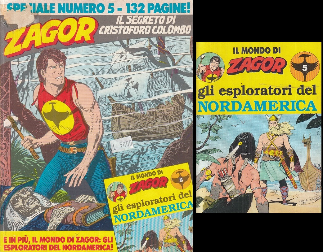 FB- ZAGOR SPECIALE N.5 COMPLETO DI ALBETTO -- BONELLI - 1992 - B - VCX