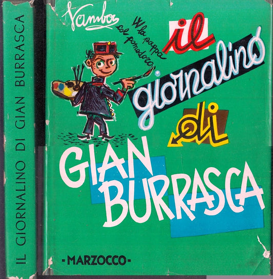 LB- IL GIORNALINO DI GIAN BURRASCA ILLUSTRATO - VAMBA- MARZOCCO--- 1959- CS- RGZ