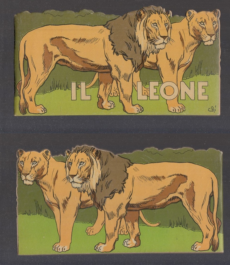 LB- IL MIO SERRAGLIO IL LEONE RACCONTO SAGOMATO -- TIRRENIA --- 1941- C- RGZ