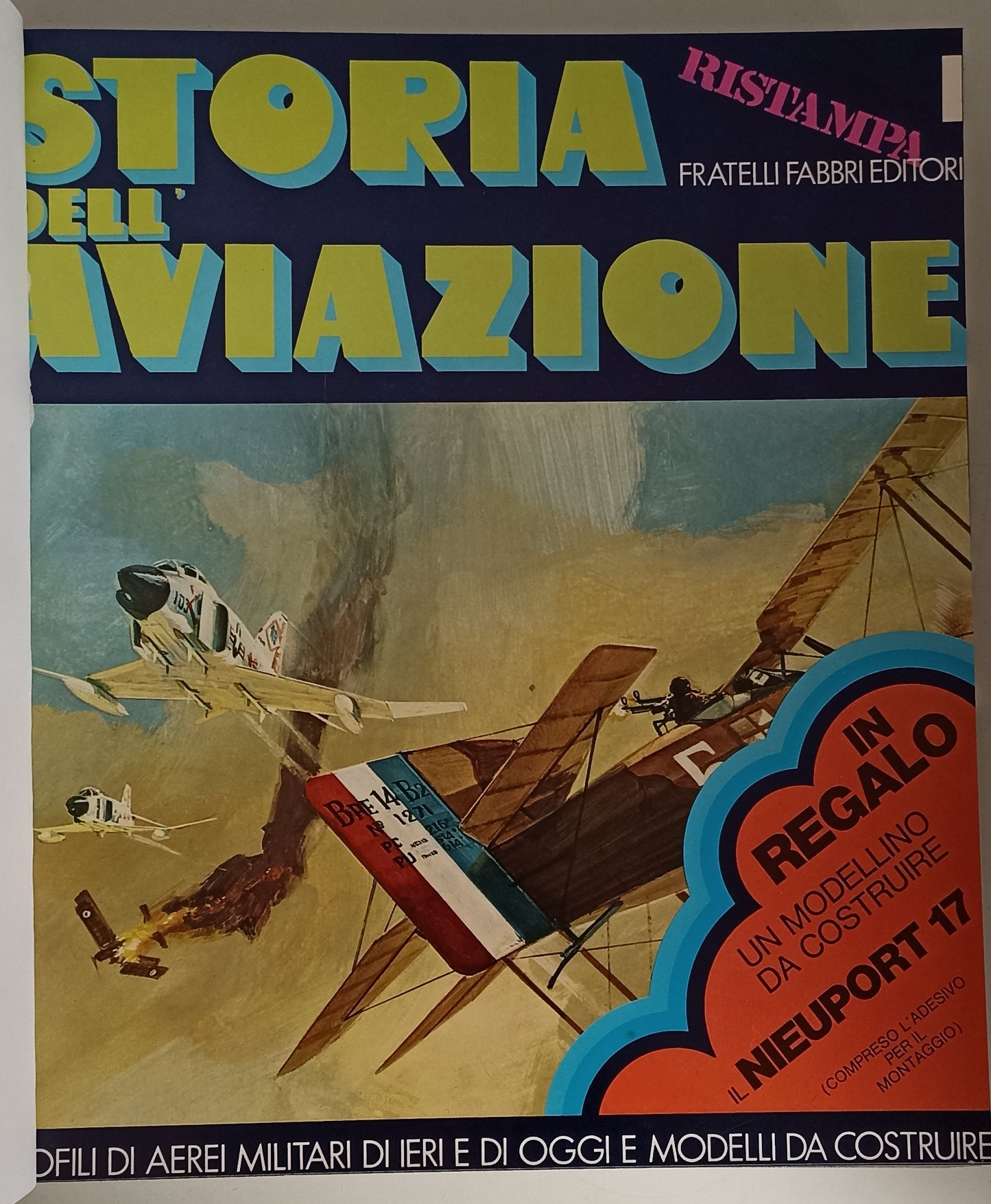 LZ- STORIA DELL'AVIAZIONE 9 VOLUMI + COPERTINE COMPLETA -FABBRI - 1973- C- YFS