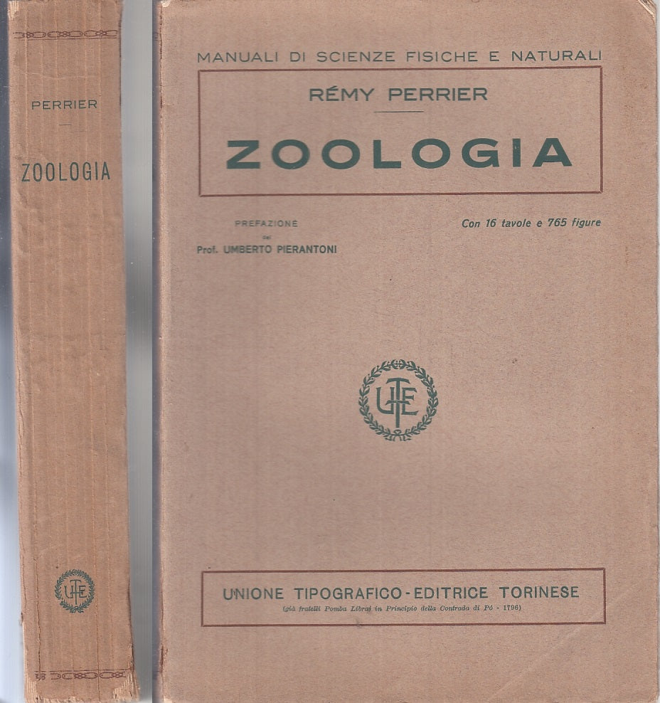 LZ- ZOOLOGIA - PERRIER- UTET- MANUALI SCIENZE FISICHE NATURALI-- 1926- B- YTT752