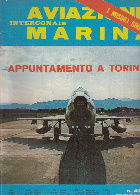 LM- RIVISTA AVIAZIONE MARINA INTERCONAIR N.47 MISSILI SHORT - 1968 - S - YFS