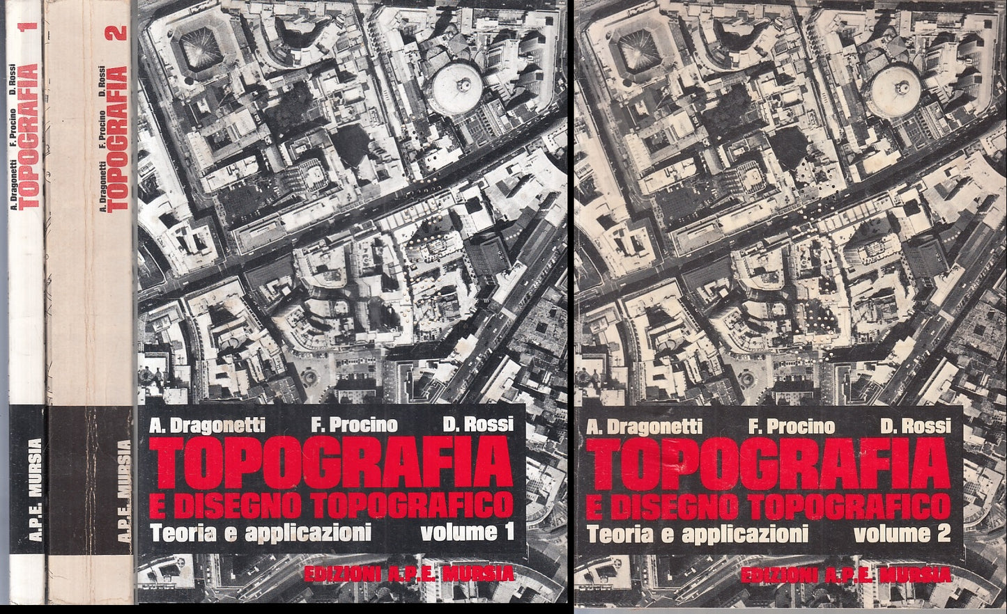 LZ- TOPOGRAFIA E DISEGNO TOPOGRAFICO 1/2 - DRAGONETTI- MURSIA--- 1974- B- ZTT321