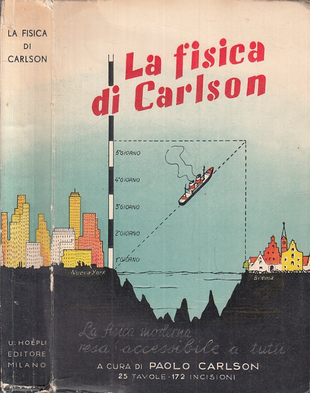 LZ-LA FISICA DI CARLSON - PAOLO CARLSON - HOEPLI --- 1936 - B- ZTT321