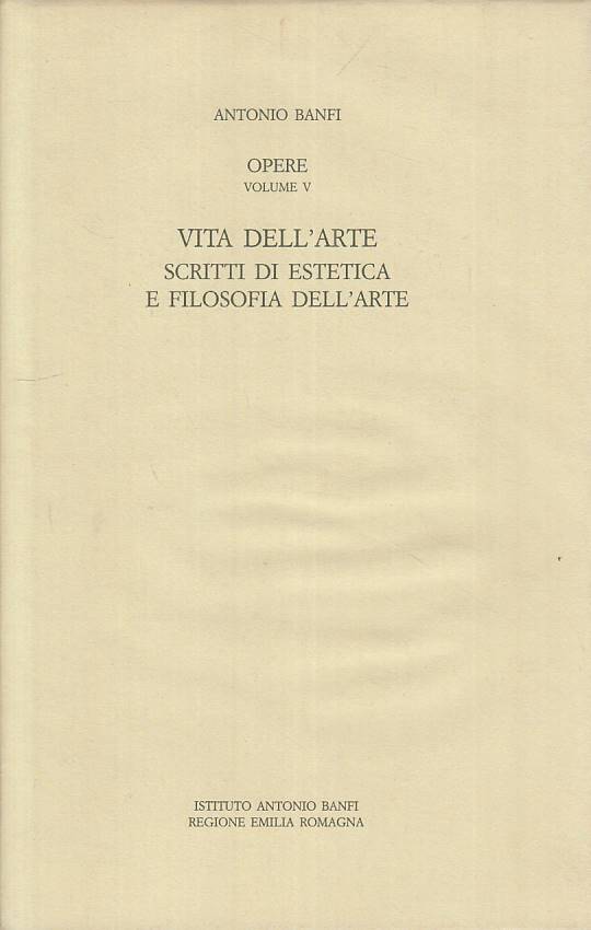 LS- OPERE VOL.V VITA DELL'ARTE - BANFI - EMILIA ROMAGNA --- 1988 - CS - ZFS71