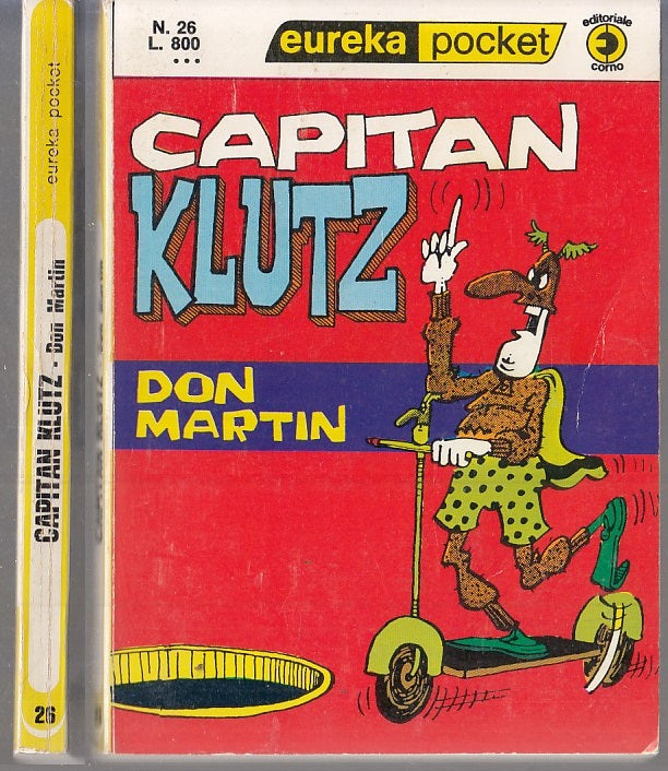FC- EUREKA POCKET N.26 CAPITAN KLUTZ - DON MARTIN - CORNO - 1975 - B - VDX