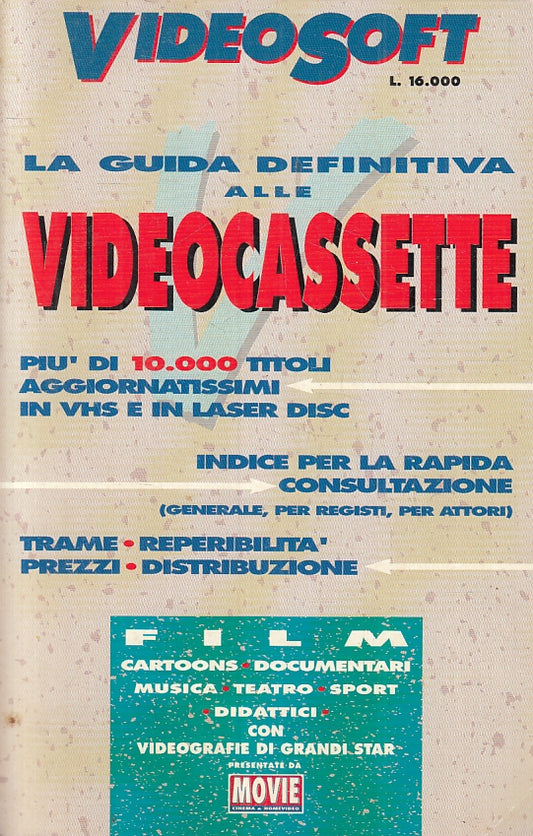 LZ- VIDEOSOFT LA GUIDA ALTERNATIVA ALLE VIDEOCASSETTE-- MOVIE--- 1992- B- ZFS530