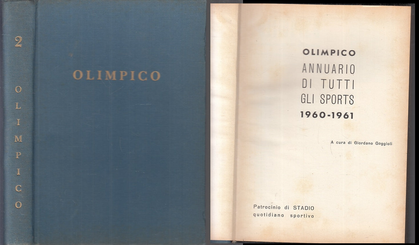 LC- OLIMPICO ANNUARIO DI TUTTI GLI SPORTS 1960/1961 -- OLIMPIA ---- C - ZFS530