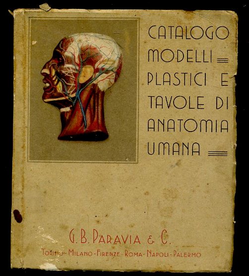 LQ- CATALOGO MODELLI PLASTICI DI ANATOMIA UMANA -- PARAVIA --- 1935 - B- XFS