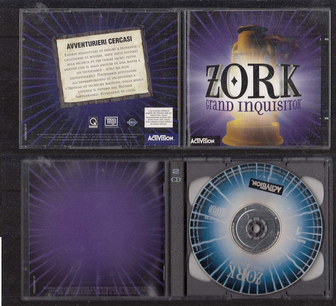 GC- GIOCO PC CD ZORK GRANDE INQUISITORE 2 DISCHI ACTIVISION - VMX
