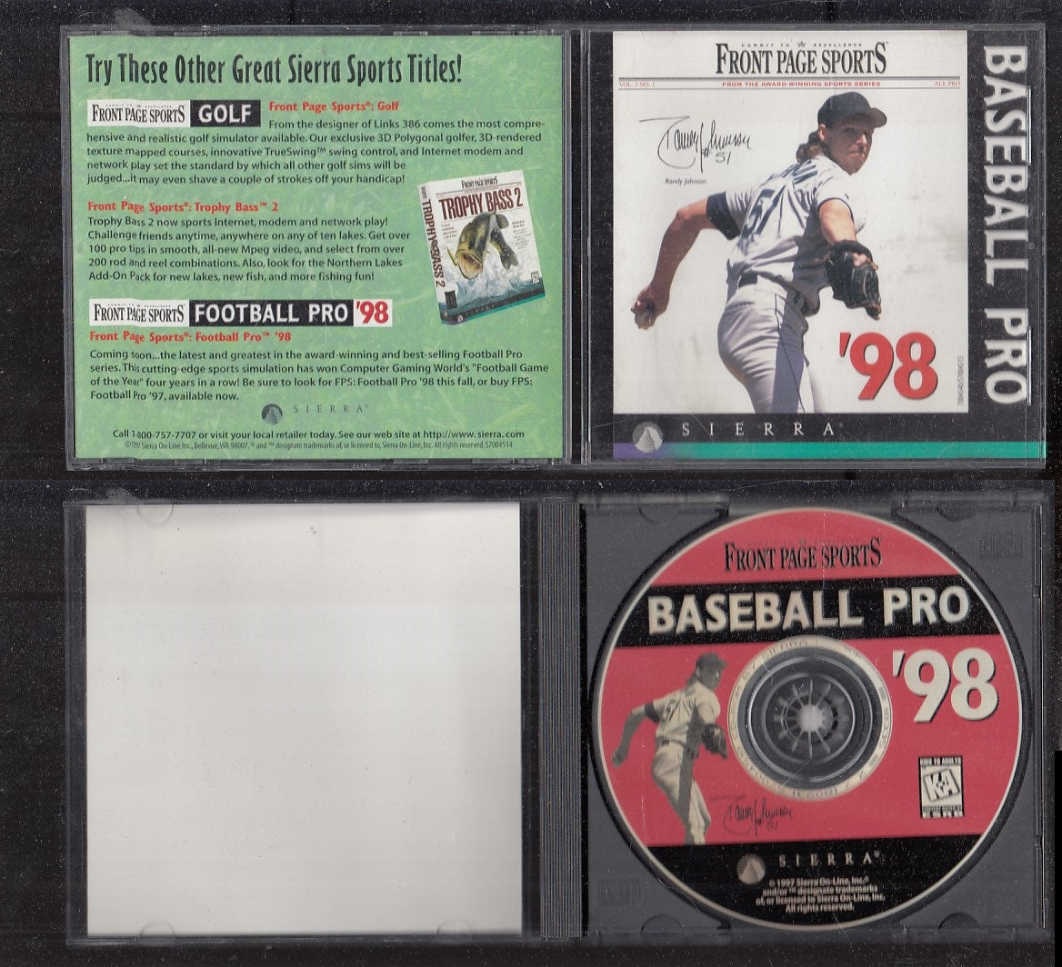 GC- GIOCO PC CD BASEBALL PRO '98 FRONT PAGE SPORTS SIERRA - VMX