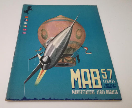 LM- MAB 57 LINATE MILANO MANIFESTAZIONE AEREA FRANCESCO BARACCA- 1957- S- ZFS561
