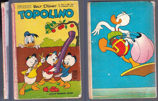 FD- TOPOLINO N.394 NO BOLLINO NO FIGURINE -- DISNEY MONDADORI - 1963 - B - GBX