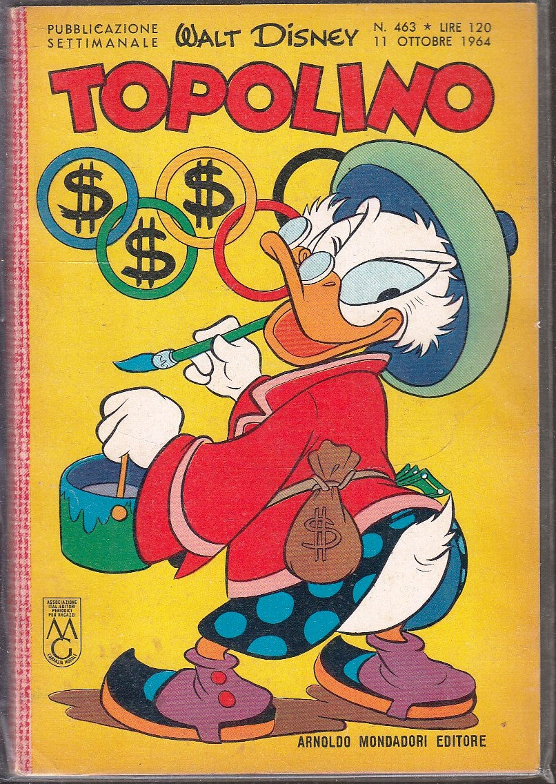 FD- TOPOLINO N.463 SENZA BOLLINO -- DISNEY MONDADORI - 1964 - B - GBX