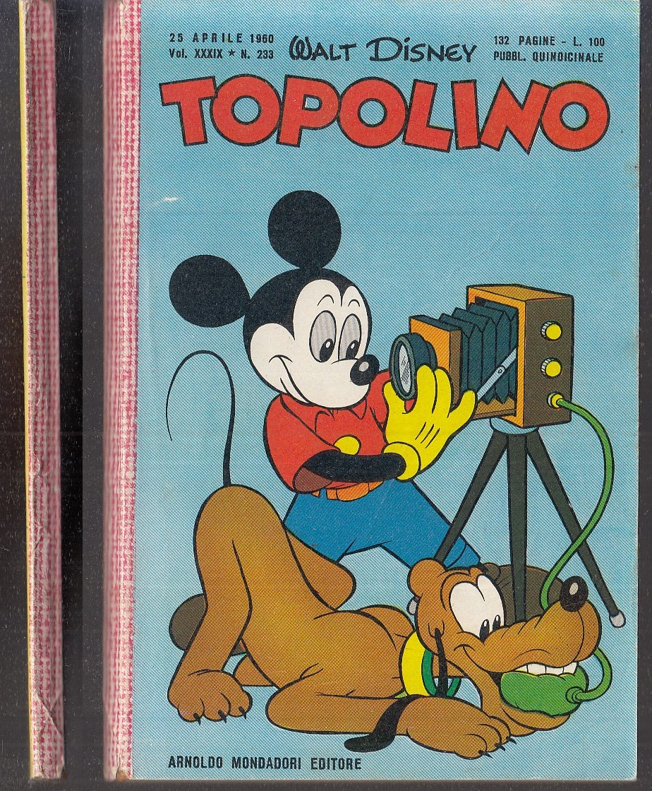 FD- TOPOLINO N.233 CON BOLLINO OTTIMO/E -- DISNEY MONDADORI - 1960 - B - GBX