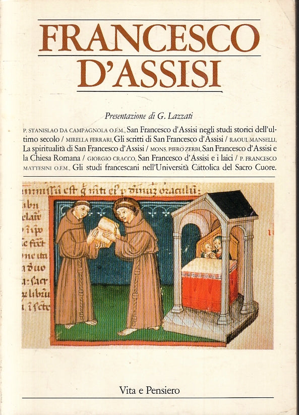 LD- FRANCESCO D'ASSISI - LAZZATI - VITA E PENSIERO --- 1983 - B- ZFS246