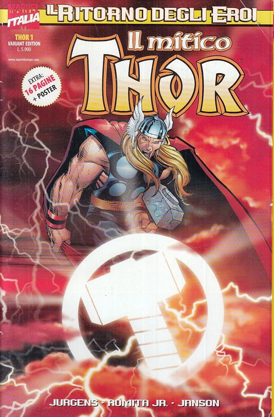 FS- THOR IL RITORNO DEGLI EROI 1/15 LOTTO 14 NUMERI-- MARVEL ITALIA- 1999- S-VNX