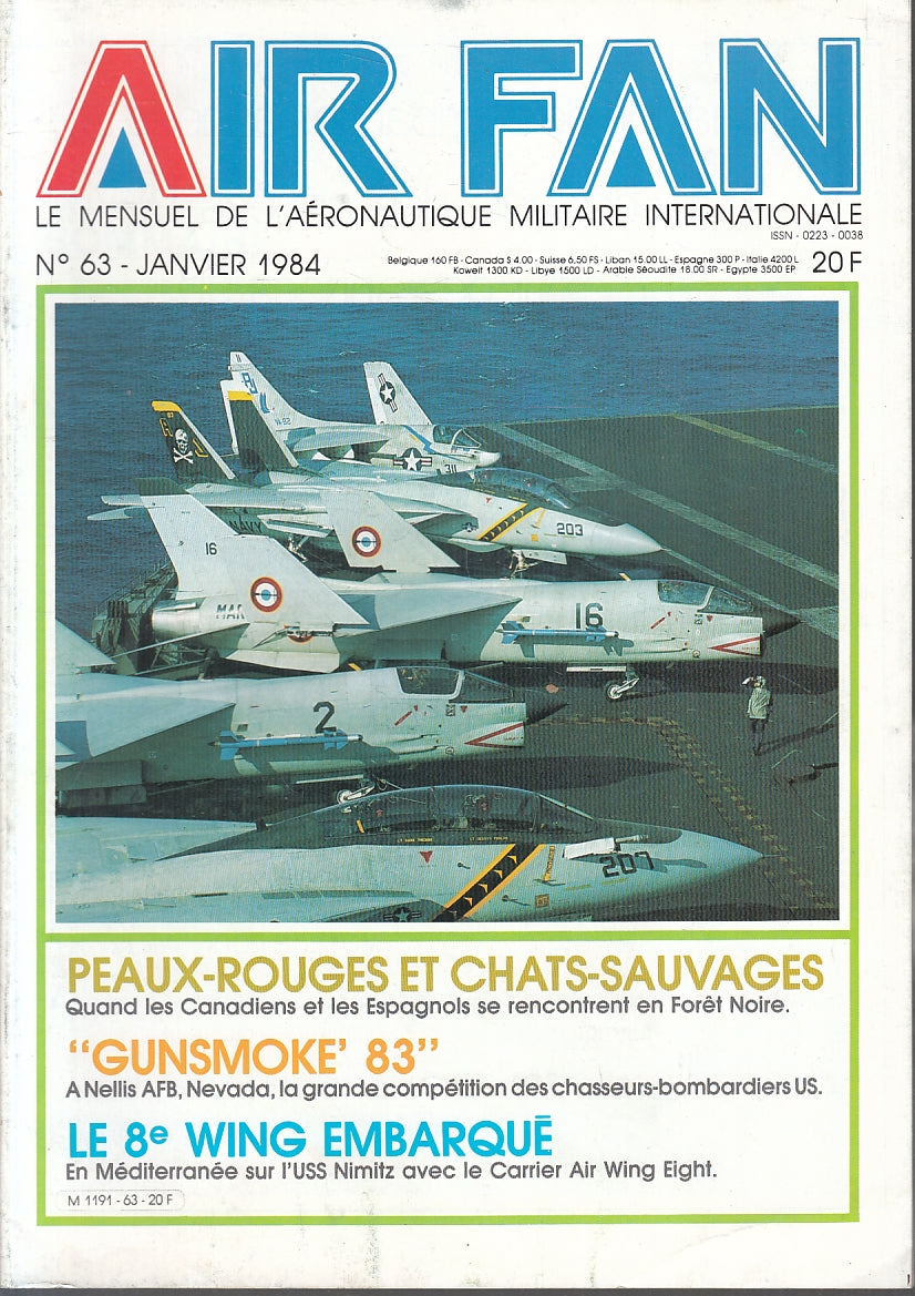 LM- RIVISTA AIR FAN 63/74 ANNATA COMPLETA 1984 AERONAUTIQUE MILITARE - YFS