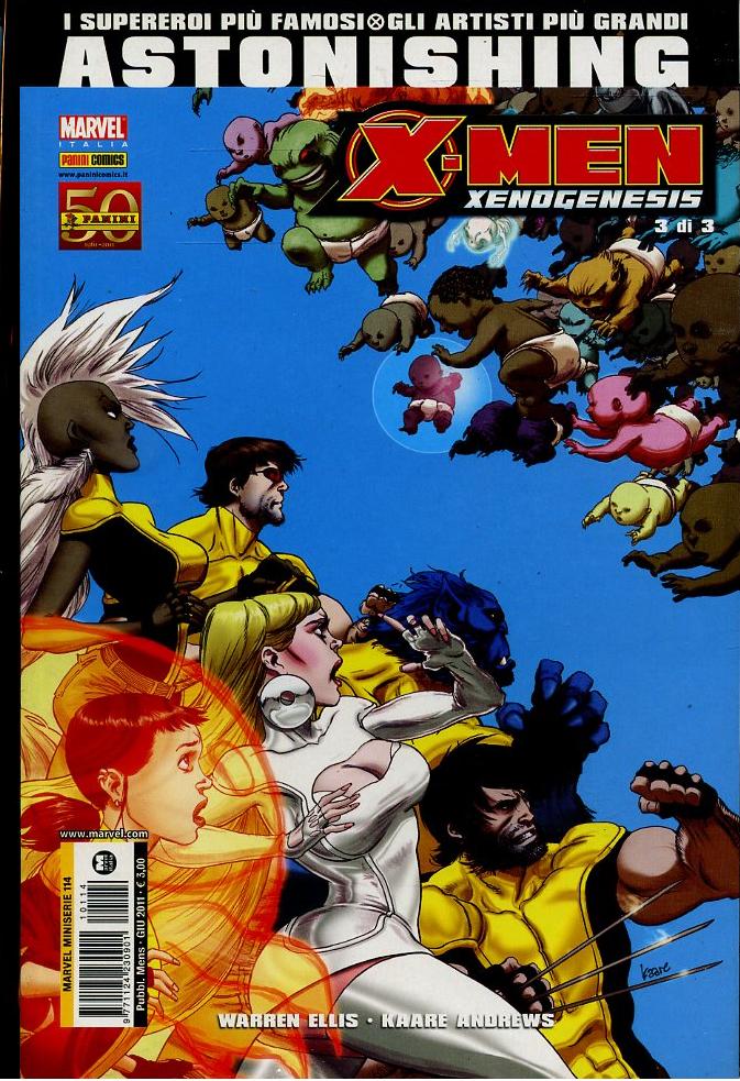 FS- ASTONISHING X-MEN XENOGENESIS 1/3 MINISERIE COMPLETA -- PANINI- 2011- B- VVX