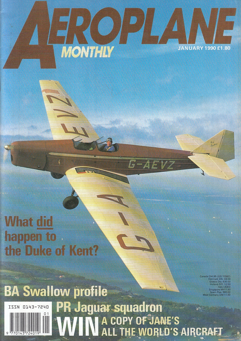 LM- RIVISTA AEROPLANE MONTHLY GENNAIO/DICEMBRE ANNATA COMPLETA 1990 - S - YFS