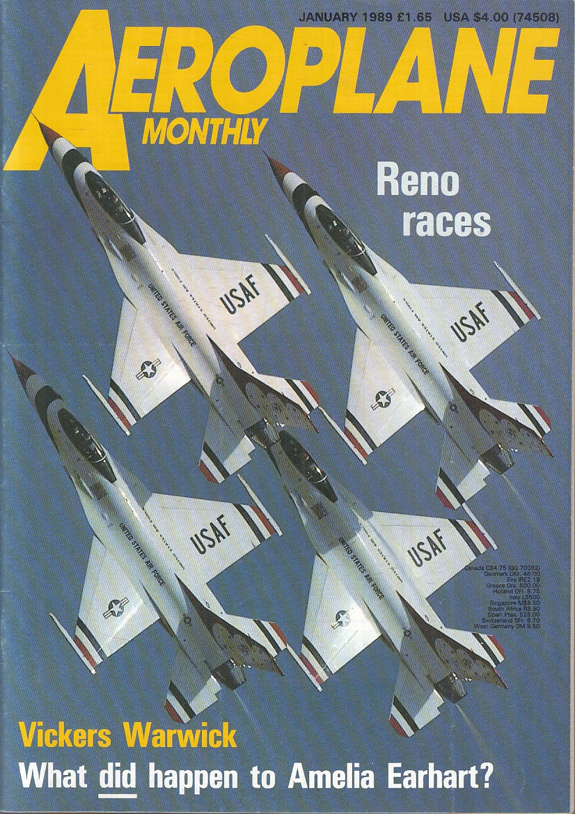 LM- RIVISTA AEROPLANE MONTHLY GENNAIO/DICEMBRE ANNATA COMPLETA 1989 - S - YFS