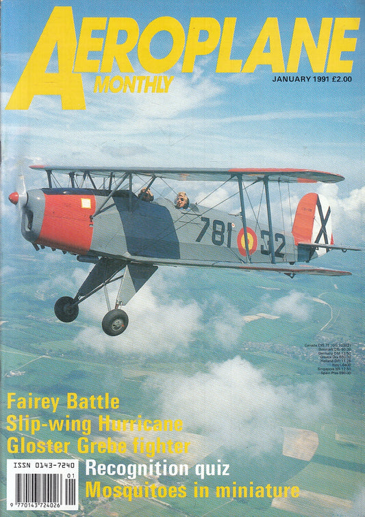 LM- RIVISTA AEROPLANE MONTHLY GENNAIO/DICEMBRE ANNATA COMPLETA 1991 - S - YFS