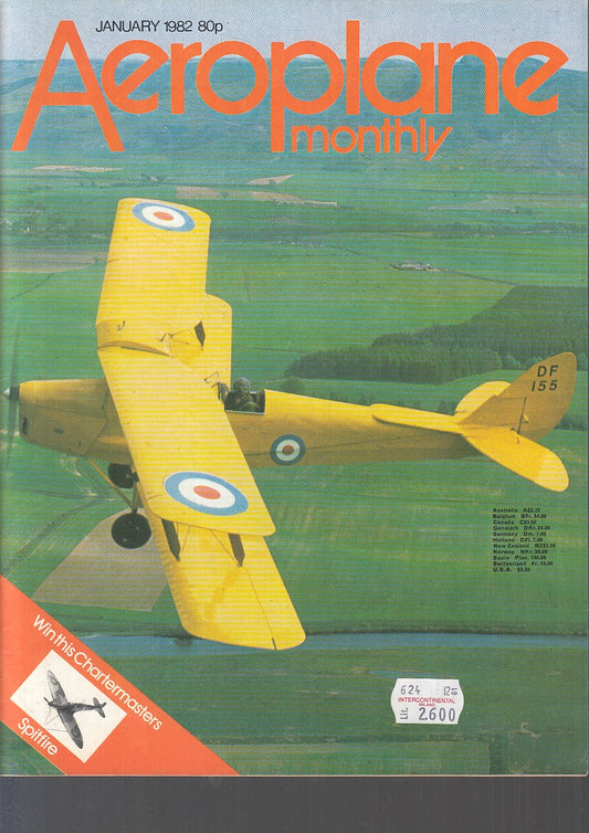 LM- RIVISTA AEROPLANE MONTHLY GENNAIO/DICEMBRE ANNATA COMPLETA 1982 - S - YFS