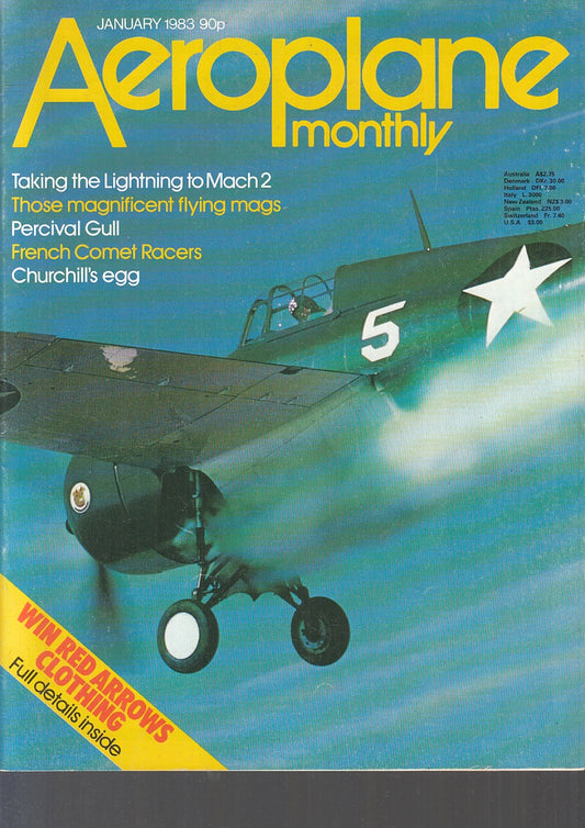 LM- RIVISTA AEROPLANE MONTHLY GENNAIO/DICEMBRE ANNATA COMPLETA 1983 - S - YFS