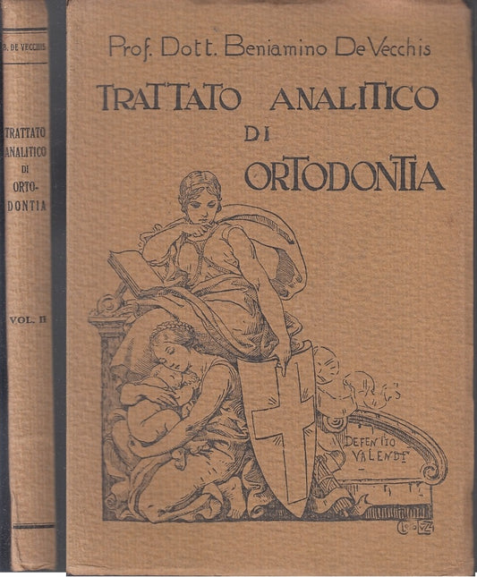 LZ- TRATTATO ANALITICO DI ORTODONTIA - BENIAMINO DE VECCHIS ---- 1938- B- ZFS325