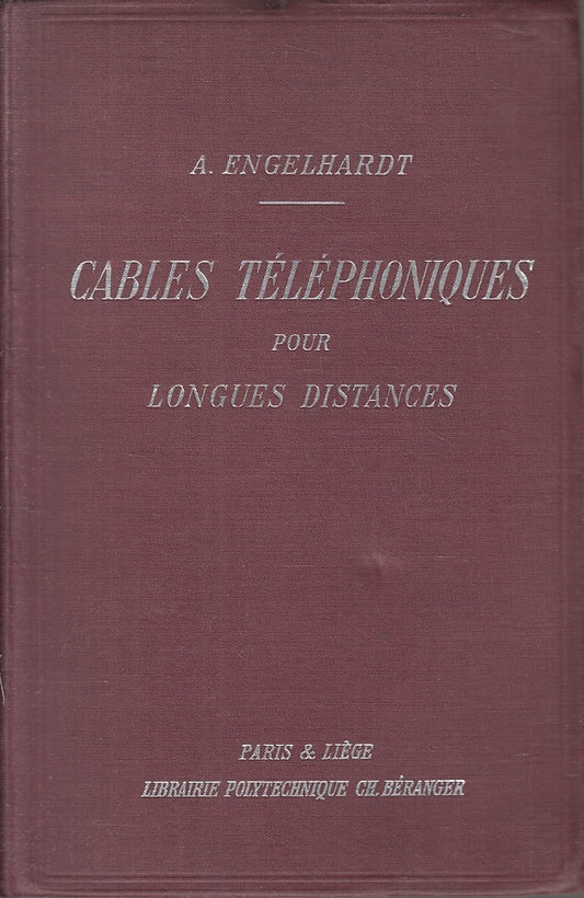 LZ-CABLES TELEPHONIQUES POUR LONGUES DISTANCES - ENGELHARDT ---- 1928- C- ZFS315