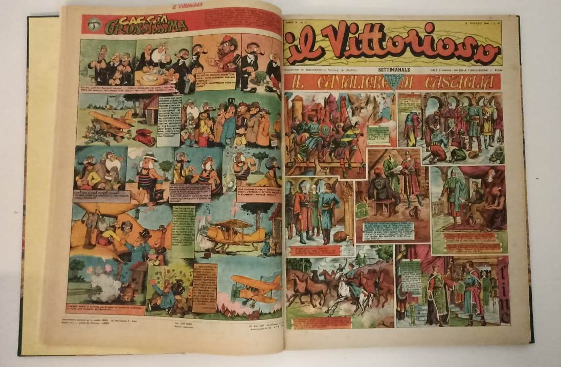 FV- IL VITTORIOSO ANNO X 1/24 COMPLETO VOLUME RILEGATO FUMETTI - 1946- C- YFS725