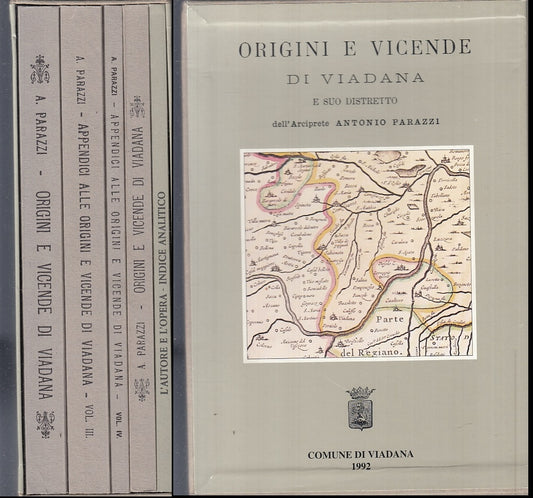 LS- ORIGINI E VICENDE DI VIADANA COFANETTO 5 VOLUMI- PARAZZI---- 1992- B- ZFS641