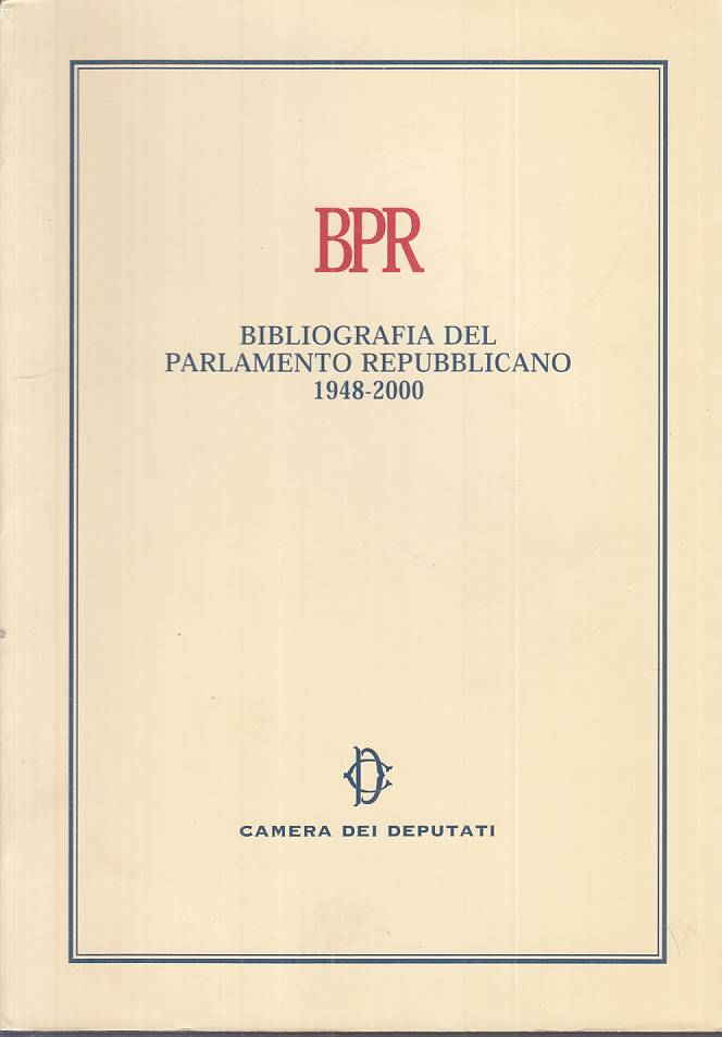 LS- BIBLIOTECA DEL PARLAMENTO REPUBBLICANO 1948/2000-- ROMA--- 2002 - B - ZTS323