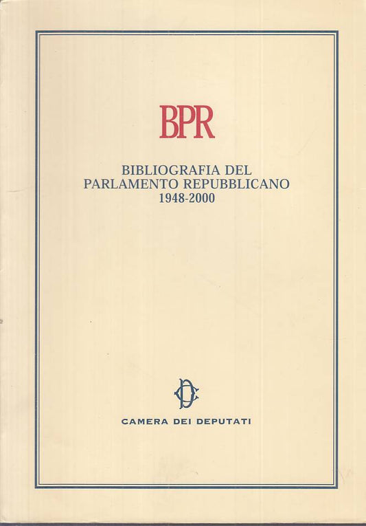 LS- BIBLIOTECA DEL PARLAMENTO REPUBBLICANO 1948/2000-- ROMA--- 2002 - B - ZTS323