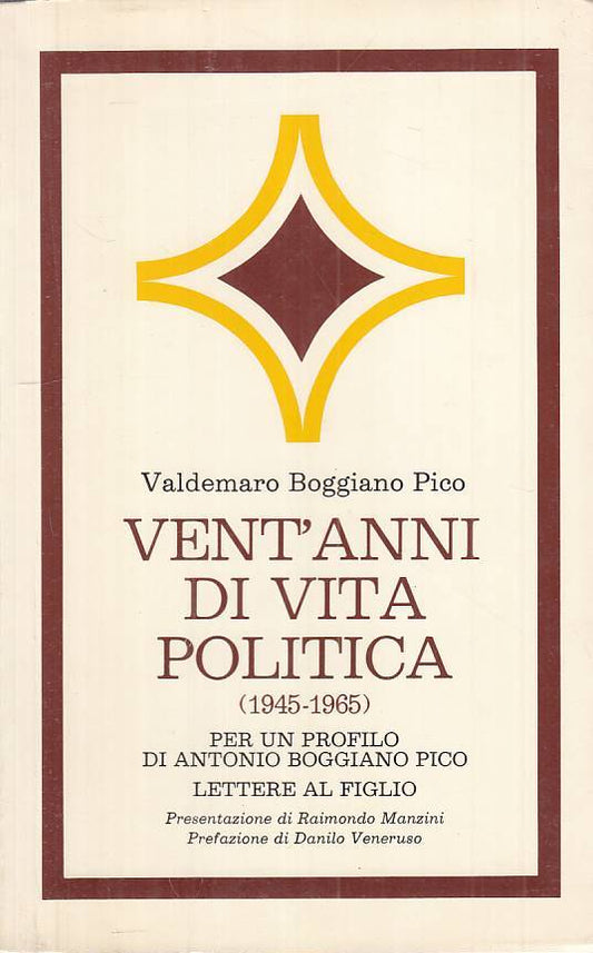 LS- VENT'ANNI DI VITA POLITICA - PICO - AVE - TESTIMONI -- 1980 - B - YTS30