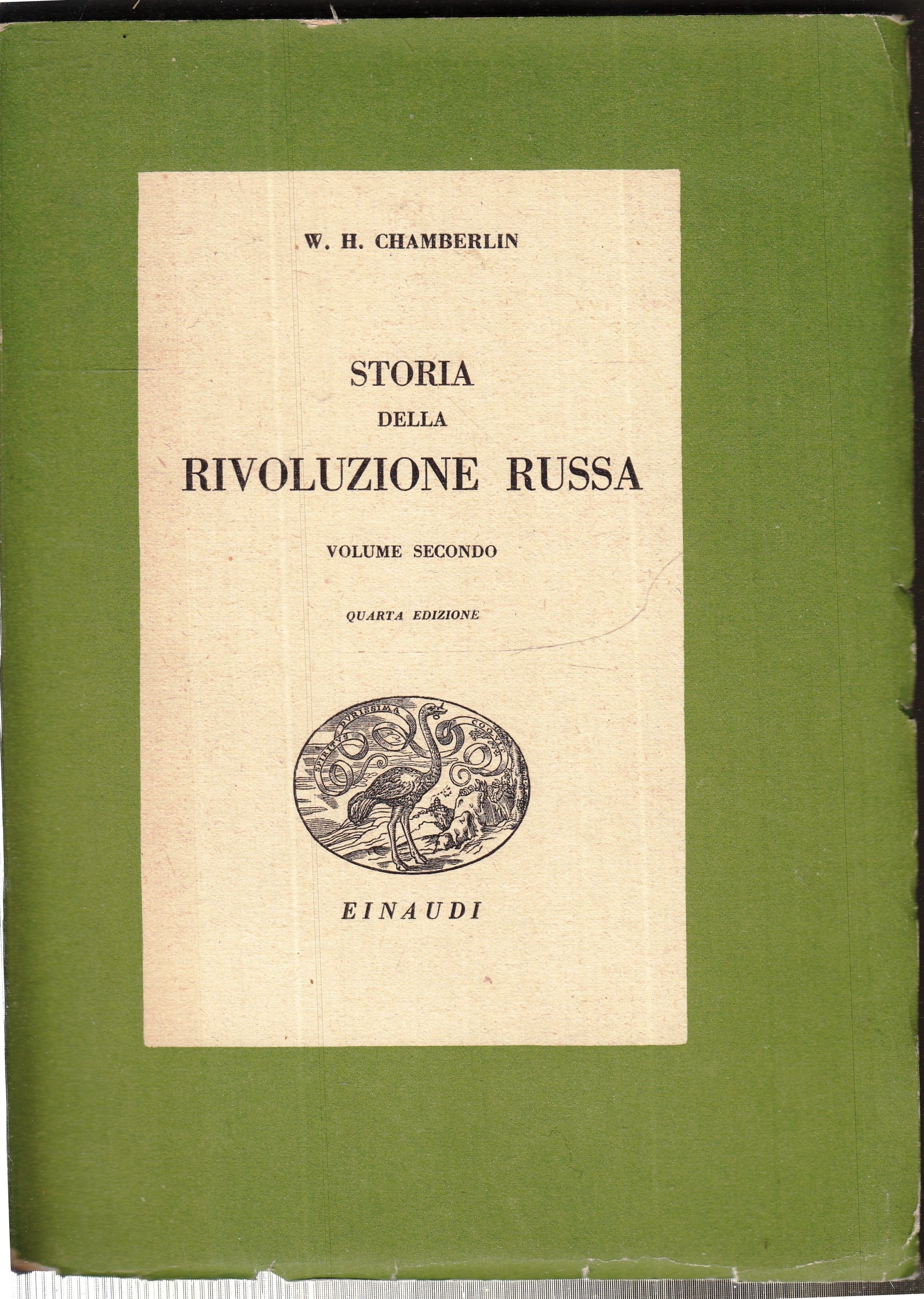 LS- STORIA DELLA RIVOLUZIONE RUSSA VOLUME 2- CHAMBERLIN- EINAUDI--- 1944- B- XFS