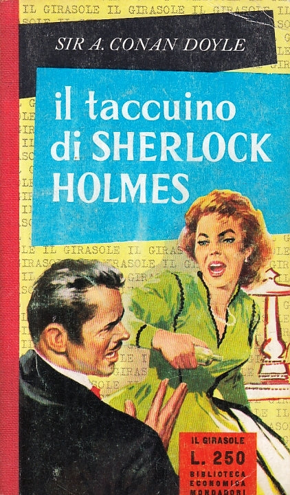 LG- TACCUINO DI SHERLOCK HOLMES- CONAN DOYLE- MONDADORI- GIRASOLE- 1958-B-ZFS146