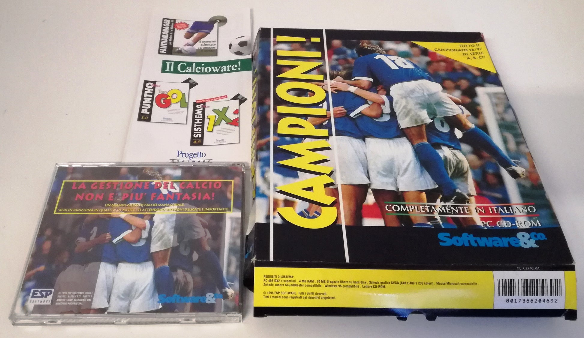 GC- GIOCO PC CD-ROM CAMPIONI  TUTTO IL CAMPIONATO 96/97 DI SERIE A B C - RGZ