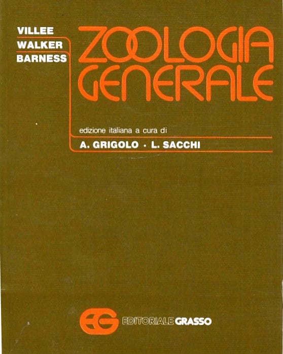 LZ- ZOOLOGIA GENERALE - VILLEE WALKER BARNESS SACCHI - GRASSO--- 1984- B- YDS289