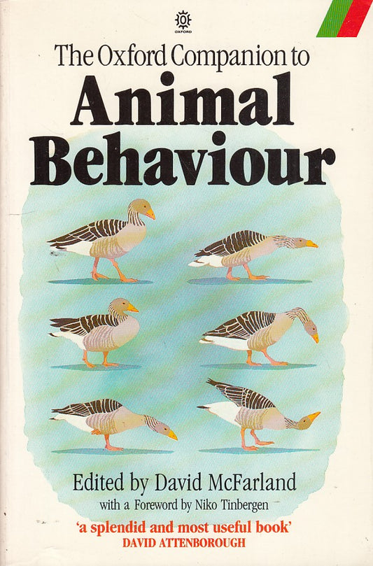 LZ- THE OXFORD COMPANION ANIMAL BEHAVIOUR- MCFARLAN- OXFORD--- 1987- B- YDS513