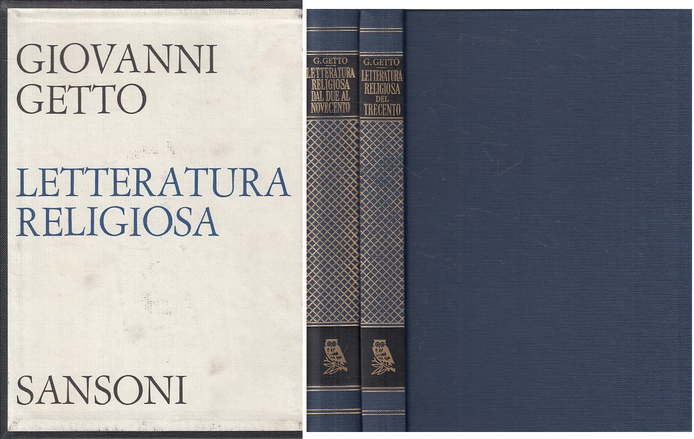 LS- LETTERATURA RELIGIOSA DEL TRECENTO - GETTO - SANSONI --- 1967 - C - ZFS478