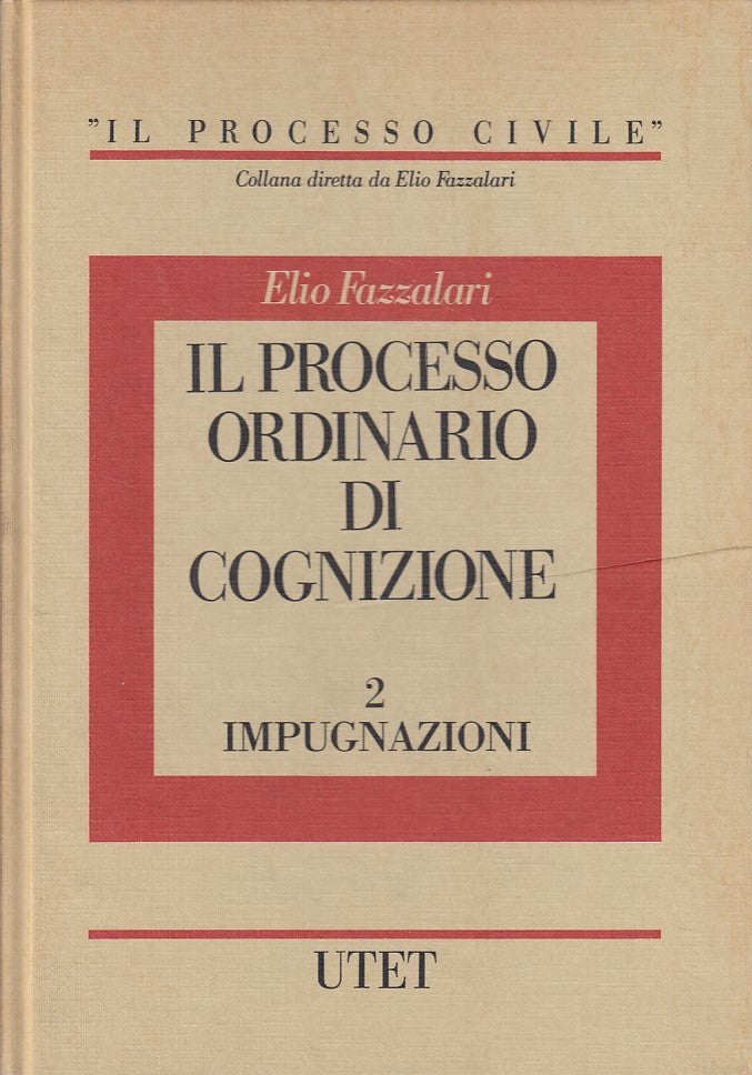 LZ- PROCESSO ORDINARIO COGNIZIONE 1/2 IMPUGNAZIONI-- UTET--- 1990- C- YDS481