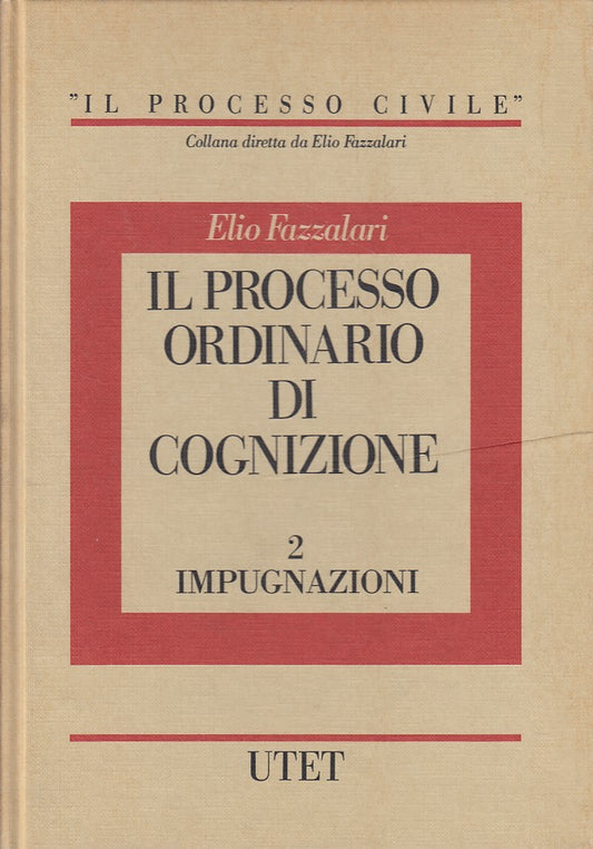 LZ- PROCESSO ORDINARIO COGNIZIONE 1/2 IMPUGNAZIONI-- UTET--- 1990- C- YDS481