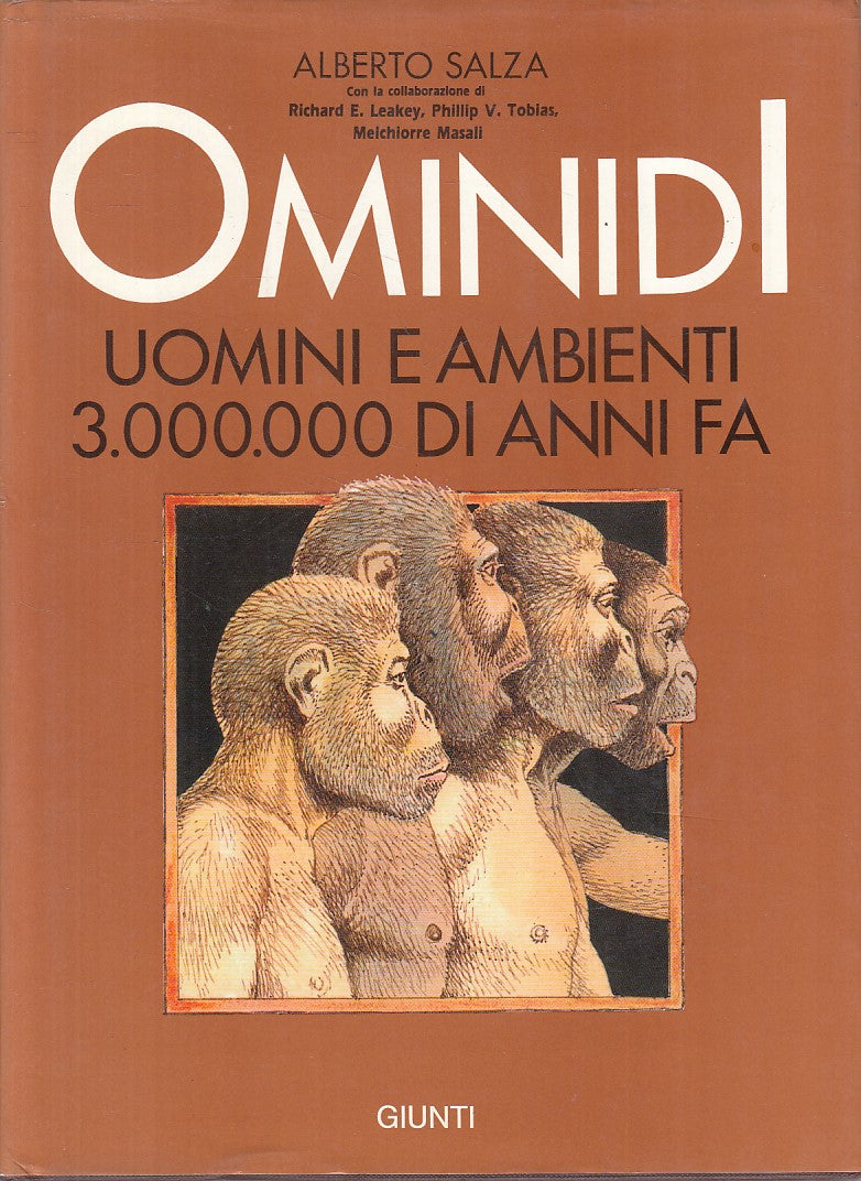 LZ- OMINIDI UOMINI E AMBIENTI 3.000.000 DI ANNI FA-- GIUNTI--- 1989- CS - YFS861