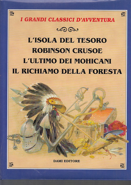 LB- I GRANDI CLASSICI D'AVVENTURA ROBINSON CRUSOE -- DAMI--- 1995- CS- YFS346