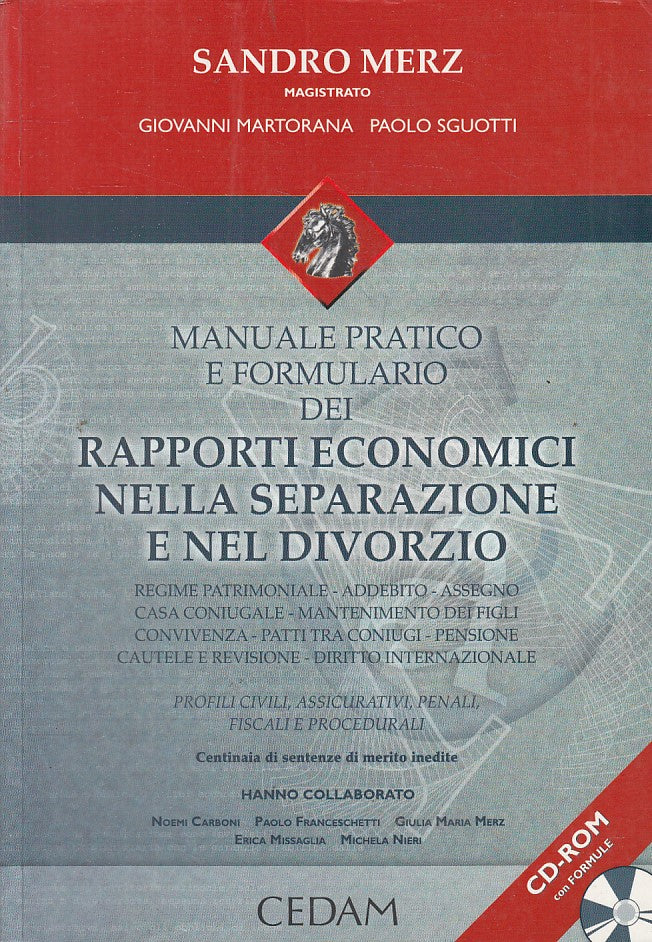 LZ- RAPPORTI ECONOMICI SEPARAZIONE DIVORZIO - MERZ - CEDAM --- 2008 - B - YFS194