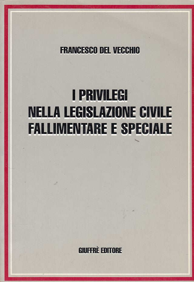 LZ- PRIVILEGI LEGISLAZIONE CIVILE FALLIMENTARE -- GIUFFRE' --- 1994 - B - YDS413