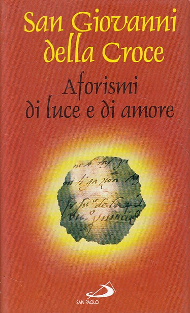 LD- AFORISMI DI LUCE E DI AMORE - DELLA CROCE - SAN PAOLO --- 1997 - CS - YFS90